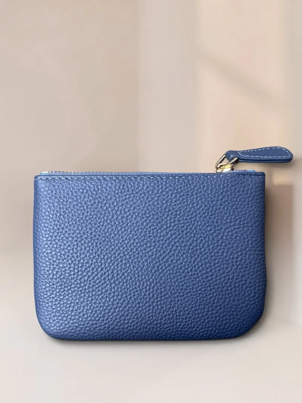 New Pom Pom London Coin Purse in Navy Blue